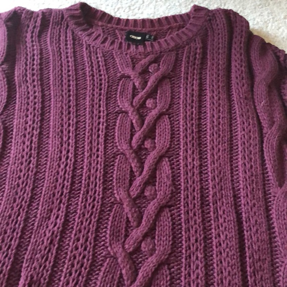 ASOS Purple Cable Knit Sweater - Picture 2 of 5